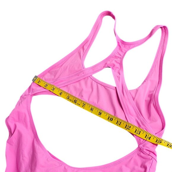 SKIMS Signature Swim Cutout Monokini, One Piece, Pink, Bathing Suit, Size XL - Picture 7 of 9